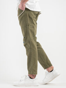 IMPERIAL Jeans con schizzi di vernice e rotture P54073B10B Army2