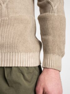 IMPERIAL Maglioncino girocollo leggero con greche tg.unica M3614AZAD Beige4