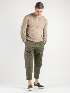 IMPERIAL Maglioncino girocollo leggero con greche tg.unica M3614AZAD Beige6