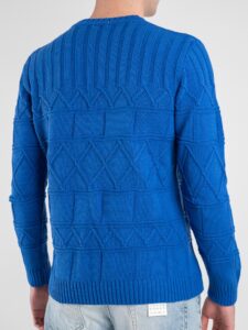 IMPERIAL Maglione leggero in cotone lavorato M3614GIOP Royal2