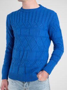 IMPERIAL Maglione leggero in cotone lavorato M3614GIOP Royal3