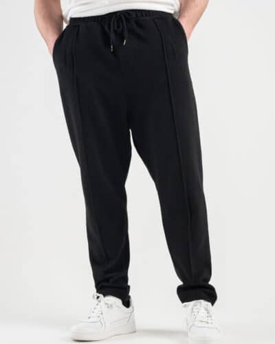 IMPERIAL Pantalone tuta garzato con pinces PD4NCAU Nero4 Saldi