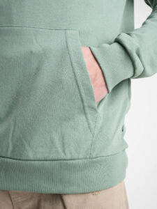 ONLY&SONS Felpa basica garzata con tascone e cappuccio SOUTH 22025964 Chinois Green3