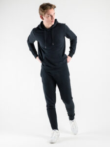 ONLY&SONS Felpa basica garzata con tascone e cappuccio SOUTH 22025964 Dark Navy1