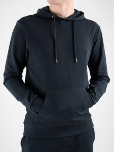 ONLY&SONS Felpa basica garzata con tascone e cappuccio SOUTH 22025964 Dark Navy3