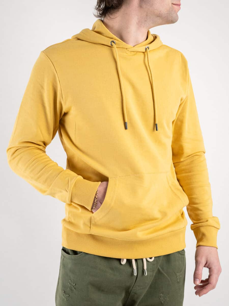 ONLY&SONS Felpa basica garzata con tascone e cappuccio SOUTH 22025964 Ochre