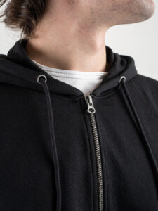 ONLY&SONS Felpa basica garzata con zip e cappuccio SOUTH 22025967 Black3
