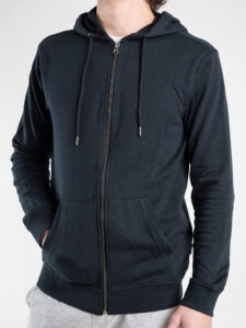 ONLY&SONS Felpa basica garzata con zip e cappuccio SOUTH 22025967 Dark Navy2