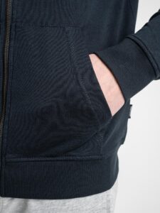 ONLY&SONS Felpa basica garzata con zip e cappuccio SOUTH 22025967 Dark Navy3