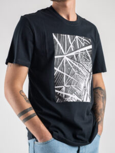 ONLY&SONS T-shirt con stampa frontale PAUL 22025271 Dark Navy1