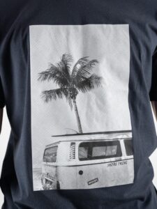 ONLY&SONS T-shirt in cotone con palma TREY 22025676 Dark Navy2