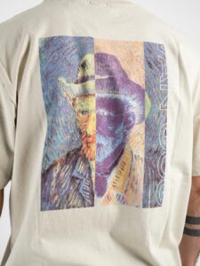 ONLY&SONS T-shirt over con stampa Van Gogh fronte:retro ART 22025268 Pelican3