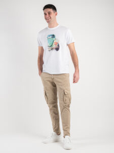 OVER-D T-shirt stampa maggiolone OE1S2S3T14 Bianca3
