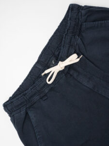 V2 Jeans DRILL leggero con coulisse, piccole graffiature e pacht laterali Blu5