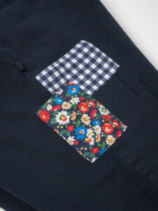 V2 Jeans DRILL leggero con coulisse, piccole graffiature e pacht laterali Blu6