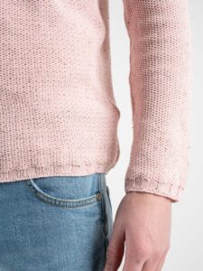 V2 Maglione leggero 3d Tweed con taschino PATCHWORK Rosa1
