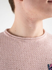 V2 Maglione leggero 3d Tweed con taschino PATCHWORK Rosa3