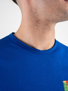 V2 T-shirt in cotone con taschino stampa lego Royal (3)