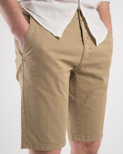 BERNA Bermuda basico slim fit in cotone 230115 Beige1 Nuovi Arrivi