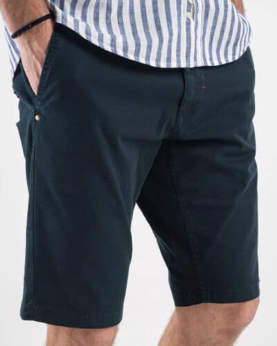 BERNA Bermuda basico slim fit in cotone 230115 Blu1 Nuovi Arrivi
