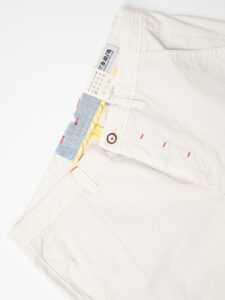 BERNA Bermuda basico slim fit in cotone 230115 Latte2
