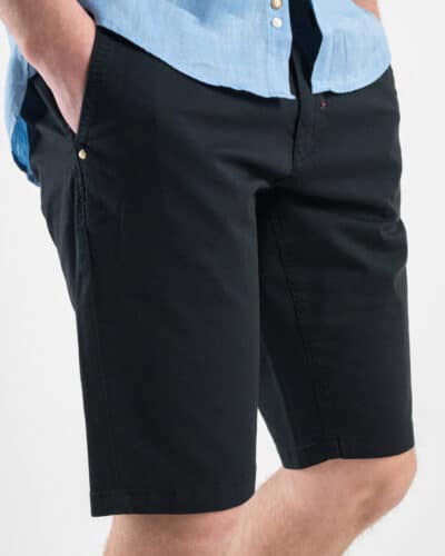 BERNA Bermuda basico slim fit in cotone 230115 Nero1 Nuovi Arrivi