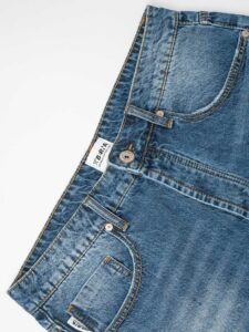 BERNA Bermuda in jeans leggermente slavato 230176 Blu3