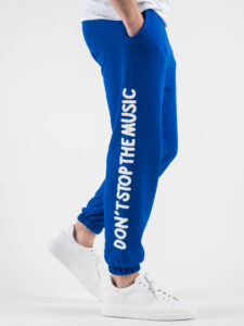 BERNA Pantalone tuta garzato stampa Please fronte:retro 230424 Royal3