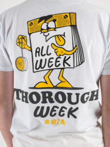 BERNA T-shirt in cotone con stampa Week 230414 Bianca1
