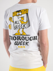 BERNA T-shirt in cotone con stampa Week 230414 Bianca2