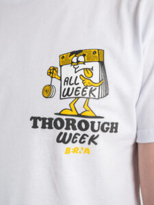 BERNA T-shirt in cotone con stampa Week 230414 Bianca5