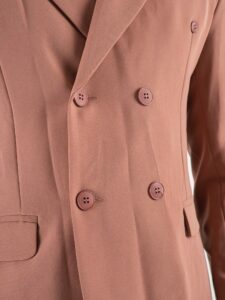 ESTASI Abito intero leggero in poliviscosa con giacca doppiopetto e pantalone slim fit MARSIGLIA Rosa antico4