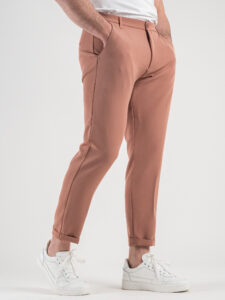 ESTASI Abito intero leggero in poliviscosa con giacca doppiopetto e pantalone slim fit MARSIGLIA Rosa antico7