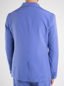 ESTASI Abito intero leggero in poliviscosa con giacca doppiopetto e pantalone slim fit MARSIGLIA Viola5