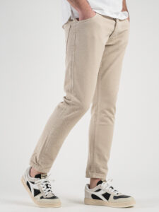 ESTASI Jeans basic 100% cotone senza rotture MANCINI Beige5