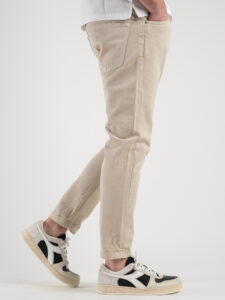 ESTASI Jeans basic 100% cotone senza rotture MANCINI Beige6