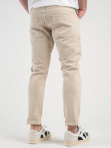 ESTASI Jeans basic 100% cotone senza rotture MANCINI Beige7