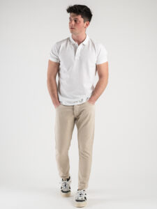 ESTASI Jeans basic 100% cotone senza rotture MANCINI Beige8