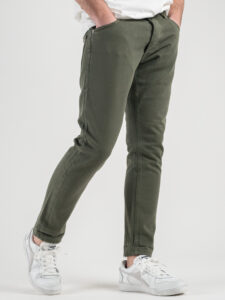 ESTASI Jeans basic 100% cotone senza rotture MANCINI Verde5