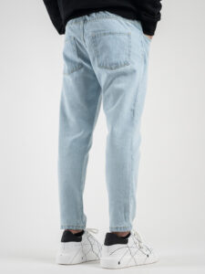 ESTASI Jeans cropped con coulisse NEYMAR Azzurro Chiaro3