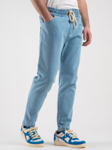ESTASI Jeans cropped con coulisse NEYMAR Azzurro5