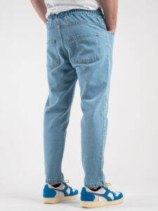 ESTASI Jeans cropped con coulisse NEYMAR Azzurro7