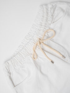 ESTASI Jeans cropped con coulisse NEYMAR Bianco1