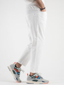 ESTASI Jeans cropped con coulisse NEYMAR Bianco4