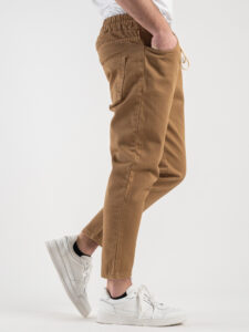 ESTASI Jeans cropped con coulisse NEYMAR Cammello1