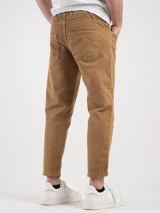 ESTASI Jeans cropped con coulisse NEYMAR Cammello2
