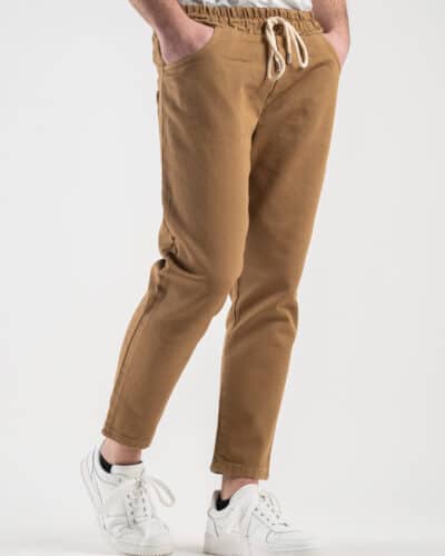ESTASI Jeans cropped con coulisse NEYMAR Cammello3 Nuovi Arrivi