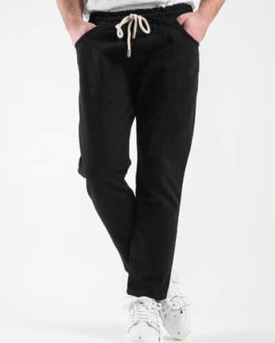 ESTASI Jeans cropped con coulisse NEYMAR Nero1 Nuovi Arrivi