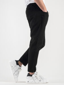 ESTASI Jeans cropped con coulisse NEYMAR Nero2