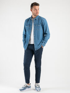 ONLY&SONS Camicia di jeans con tasche frontali BANE 22023247 Blue Denim7